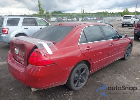 2007 Honda Accord 3.0 Ex z USA, uszkodzony, nr VIN 1HGCM65567A003449